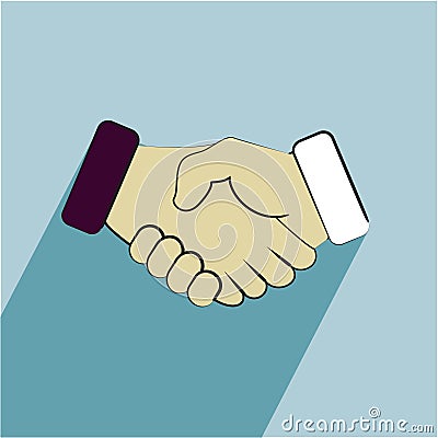 Handshake icons vector illustration for design Vector Illustration