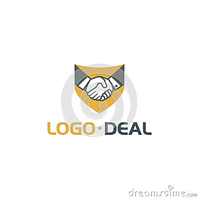 Handshake logo for business Vector Illustration