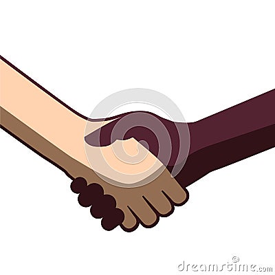 Handshake - Respect or Deal Symbol Vector Illustration