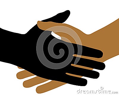 The Handshake. Vector Illustration