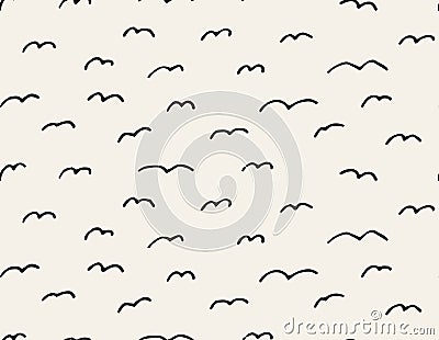 HandSketched Vector Seamless Pattern Vector Illustration