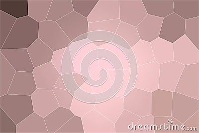 Handsome abstract illustration of ebony and pink Big hexagon. Useful background for your project. Cartoon Illustration