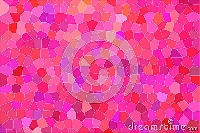 Handsome abstract illustration of red, purple and magenta bright Small hexagon. Nice background for your needs. Cartoon Illustration