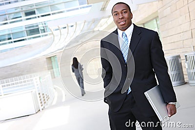 Handsome African Business Man Stock Photo