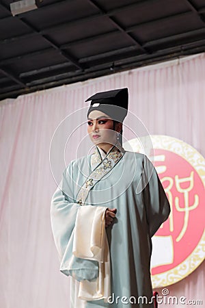 Handsome ancient chinese scholar Editorial Stock Photo