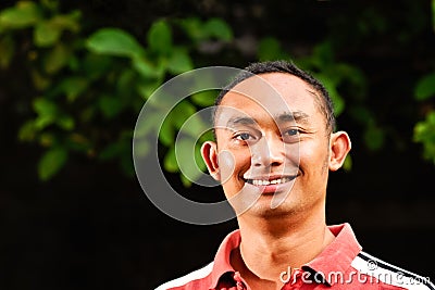 Handsome asian ethnic young adult male portrait Stock Photo