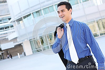 Handsome Business Man at Office Stock Photo