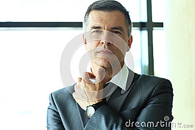 Handsome business man Stock Photo