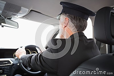 Handsome chauffeur Stock Photo