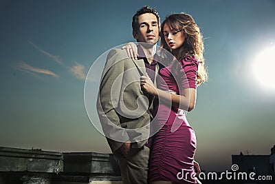 Handsome couple Stock Photo