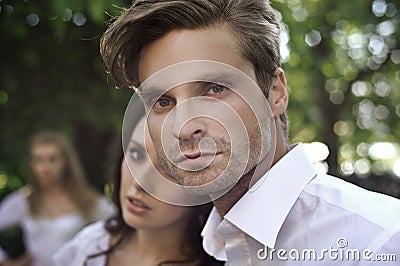 Handsome couple Stock Photo