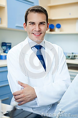 Handsome dentist Stock Photo