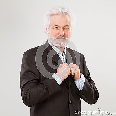 Handsome, elderly man Stock Photo