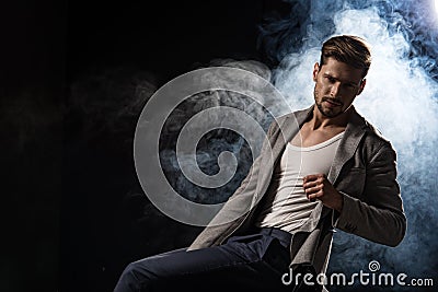 Handsome elegant man Stock Photo