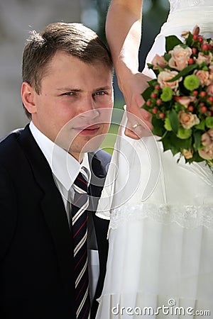 Handsome Groom Stock Photo