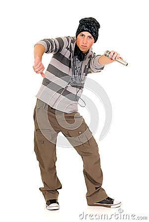 Handsome hip hop youngster Stock Photo