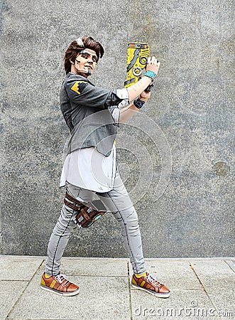 Cosplay. Handsome Jack. Tales from The Borderlands Editorial Stock Photo