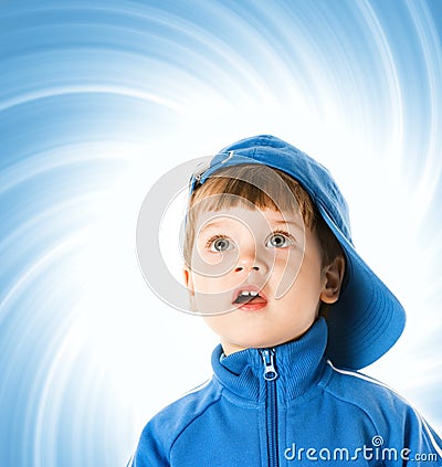 Handsome little boy Stock Photo