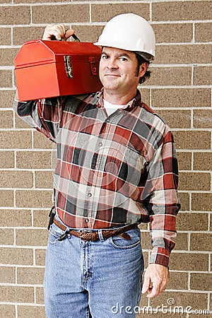 Handsome Repairman Stock Photo