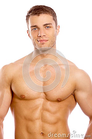 Handsome naked young man Stock Photo