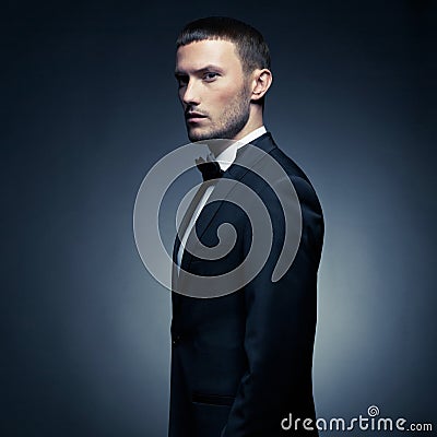 Handsome stylish man Stock Photo