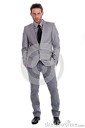 Handsome successful business magn Stock Photo