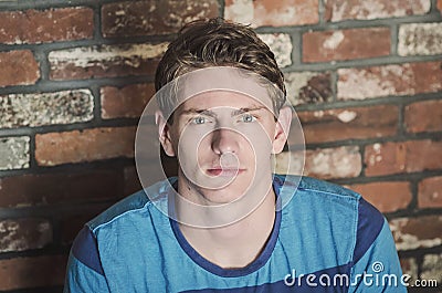 Handsome teenager Stock Photo