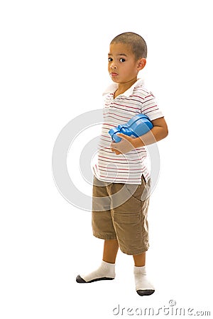 Handsome thai-english boy Stock Photo