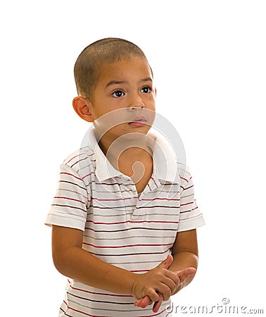 Handsome thai-english preschooler Stock Photo