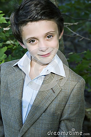 Handsome Young Boy Stock Photo