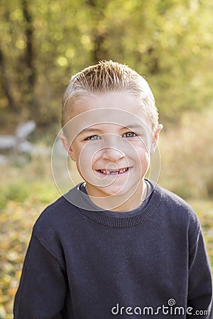 Handsome Young Boy Portrait Stock Photo