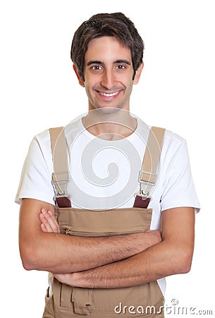 Handsome young carpenter Stock Photo