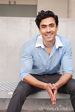 Handsome, young latino professional businessman Stock Photo