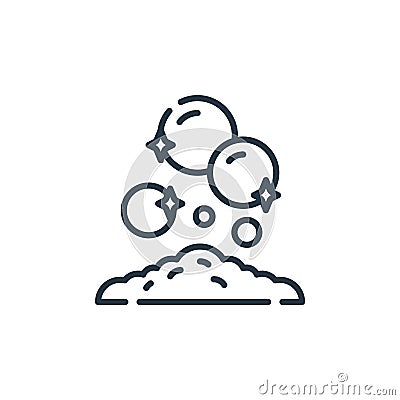 handwash vector icon isolated on white background. Outline, thin line handwash icon for website design and mobile, app development Vector Illustration