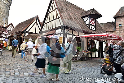 The Handwerkerhof in Nuremberg Editorial Stock Photo