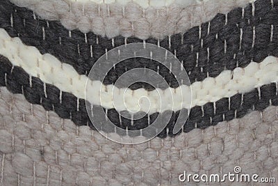 Handwoven wool rug Stock Photo