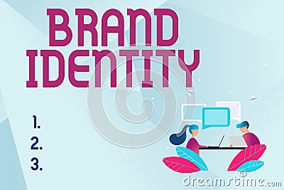 Handwriting text Brand Identity. Business concept visible elements of a brand that identify and distinguish Abstract Stock Photo