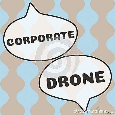 Handwriting text Corporate Drone. Word for unmanned aerial vehicles used to monitor business vicinity Stock Photo