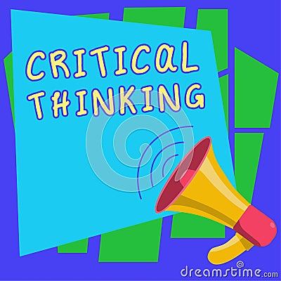 Handwriting text Critical Thinking. Business overview sequence of stages of a project requiring the longest time Stock Photo