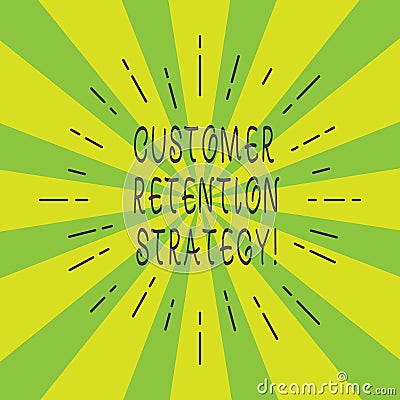 Handwriting text Customer Retention Strategy. Concept meaning Actions to retain as analysisy customers as possible Thin Stock Photo