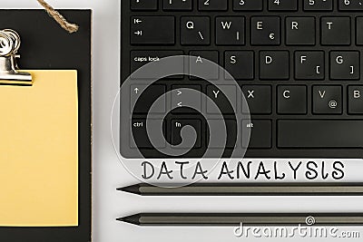 Conceptual caption Data Analysis. Internet Concept Translate numbers to Analytical Conclusion Forecasting Computer Stock Photo