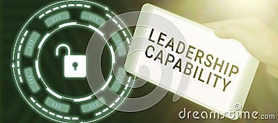 Handwriting text Leadership Capability. Concept meaning what a Leader can build Capacity to Lead Effectively Stock Photo