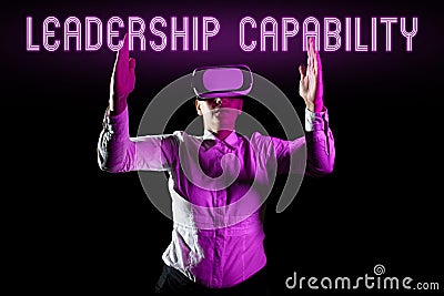 Handwriting text Leadership Capability. Internet Concept what a Leader can build Capacity to Lead Effectively Stock Photo