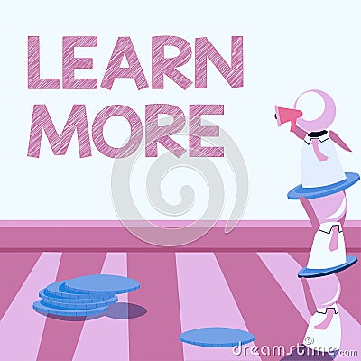 Handwriting text Learn More. Business overview Deepen knowledge of the thing you want to do or new skill Stock Photo