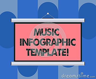 Handwriting text Music Infographic Template. Concept meaning representation of information in a graphic format Blank Stock Photo