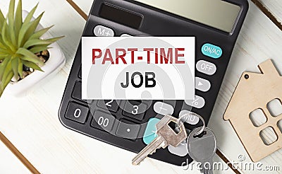 Handwriting text Part Time Job. Concept meaning Weekender Freelance Casual OJT Neophyte Stock Photo