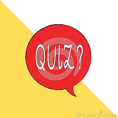 Handwriting text Quiz Question. Concept meaning test of knowledge as competition between individuals or teams Rectangle Stock Photo