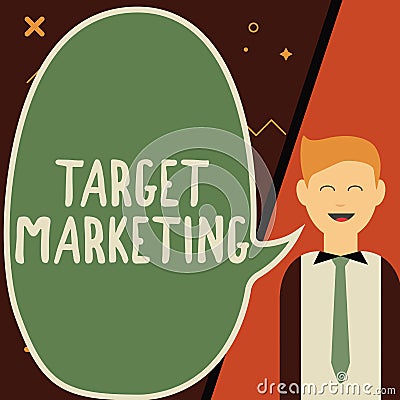 Handwriting text Target Marketing. Business approach Market Segmentation Audience Targeting Customer Selection Stock Photo