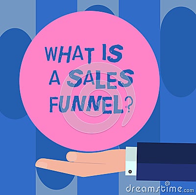 Handwriting text What Is A Sales Funnel. Concept meaning Develop a marketing advertising selling method Hu analysis Hand Stock Photo