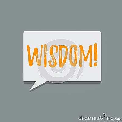 Handwriting text Wisdom. Concept meaning the ability to use your knowledge and experience to make decisions Blank Stock Photo